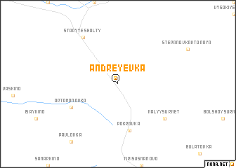 map of Andreyevka