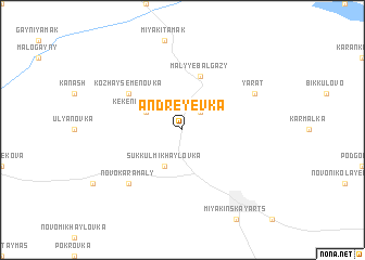 map of Andreyevka