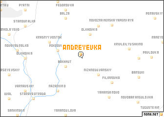 map of Andreyevka