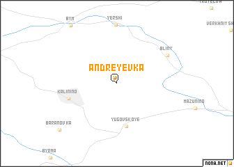 map of Andreyevka