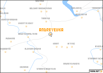 map of Andreyevka