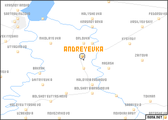 map of Andreyevka