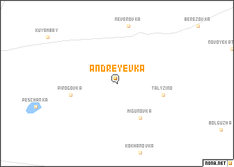 map of Andreyevka