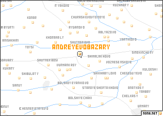 map of Andreyevo-Bazary