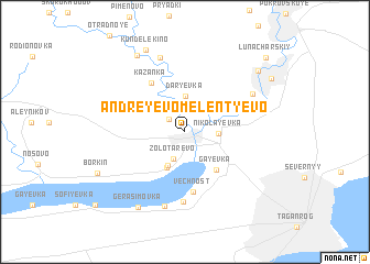 map of Andreyevo-Melent\