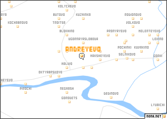 map of Andreyevo