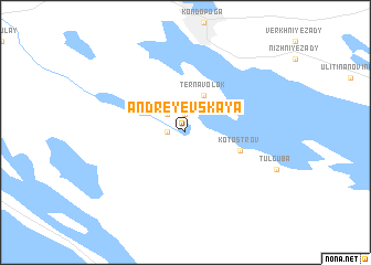 map of Andreyevskaya