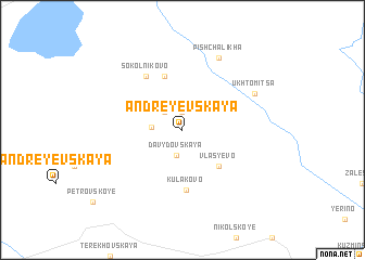 map of Andreyevskaya