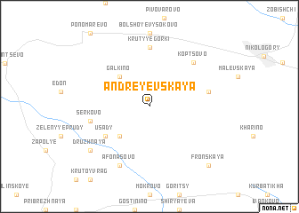 map of Andreyevskaya