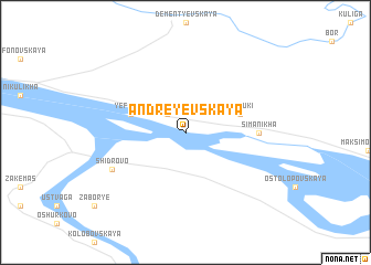 map of Andreyevskaya