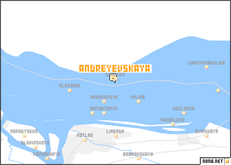 map of Andreyevskaya