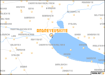 map of Andreyevskiye