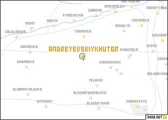 map of Andreyevskiy Khutor