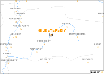 map of Andreyevskiy