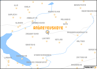 map of Andreyevskoye