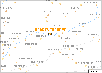 map of Andreyevskoye