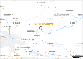 map of Andreyevskoye