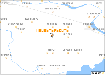 map of Andreyevskoye