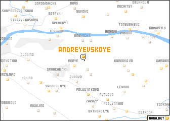 map of Andreyevskoye