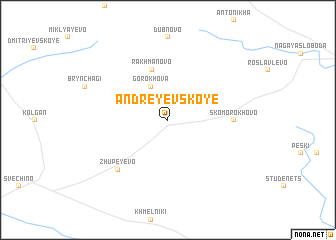 map of Andreyevskoye