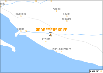 map of Andreyevskoye