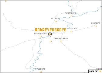 map of Andreyevskoye