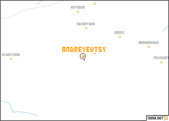 map of Andreyevtsy