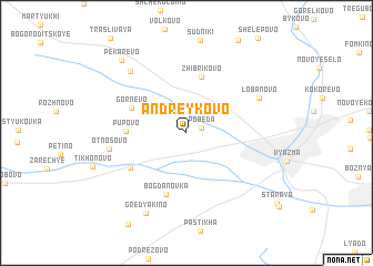 map of Andreykovo