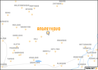 map of Andreykovo