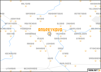 map of Andreykovo