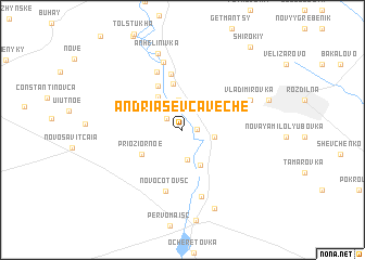 map of Andriaşevca Veche