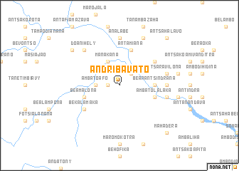 map of Andribavato