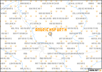 map of Andrichsfurth