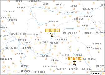 map of Andrići