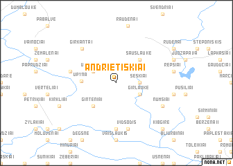 map of Andrietiškiai