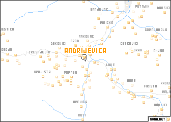 map of Andrijevica