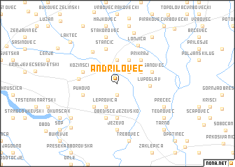 map of Andrilovec