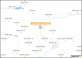 map of Andrioniškis