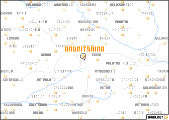 map of Andrítsaina