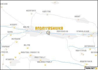 map of Andriyashivka