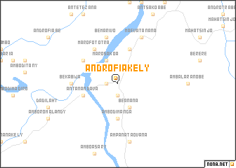 map of Androfiakely