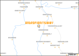 map of Androfianitsibiby