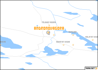 map of Andronova Gora