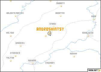 map of Androshintsy