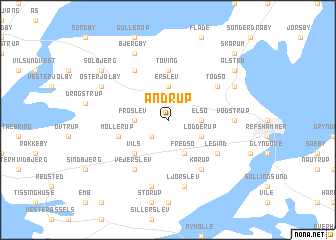 map of Andrup