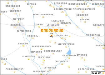 map of Andrusova