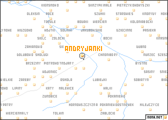 map of Andryjanki