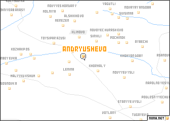 map of Andryushevo