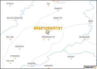 map of Andryushintsy