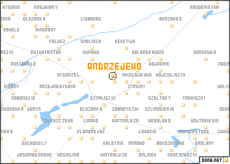 map of Andrzejewo